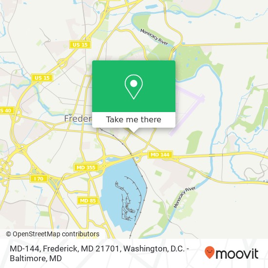 Mapa de MD-144, Frederick, MD 21701