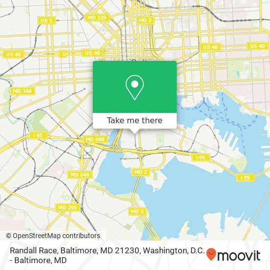 Randall Race, Baltimore, MD 21230 map