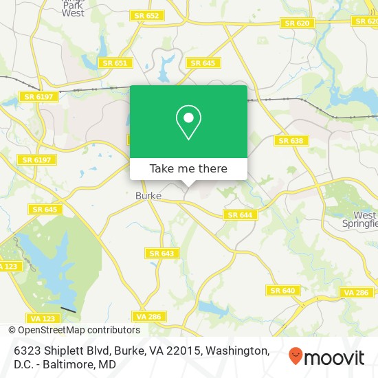 6323 Shiplett Blvd, Burke, VA 22015 map