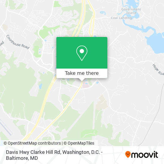 Mapa de Davis Hwy Clarke Hill Rd