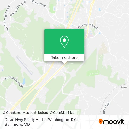 Davis Hwy Shady Hill Ln map