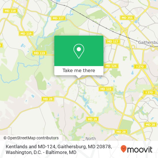 Mapa de Kentlands and MD-124, Gaithersburg, MD 20878