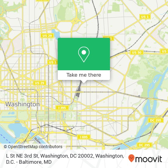 L St NE 3rd St, Washington, DC 20002 map
