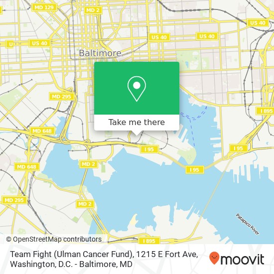 Mapa de Team Fight (Ulman Cancer Fund), 1215 E Fort Ave