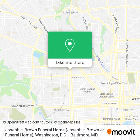 Mapa de Joseph H Brown Funeral Home