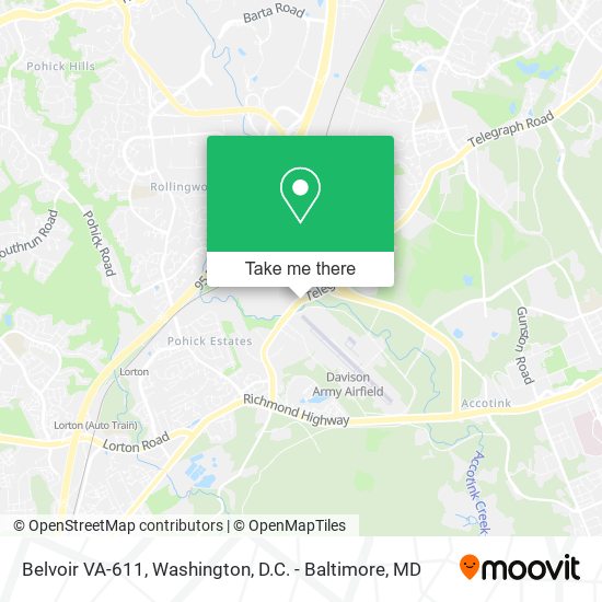 Mapa de Belvoir VA-611