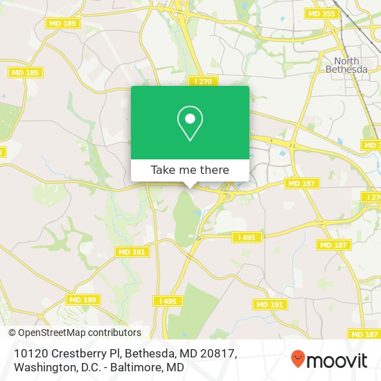 10120 Crestberry Pl, Bethesda, MD 20817 map