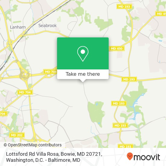 Lottsford Rd Villa Rosa, Bowie, MD 20721 map