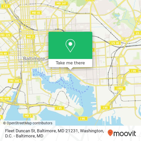 Mapa de Fleet Duncan St, Baltimore, MD 21231