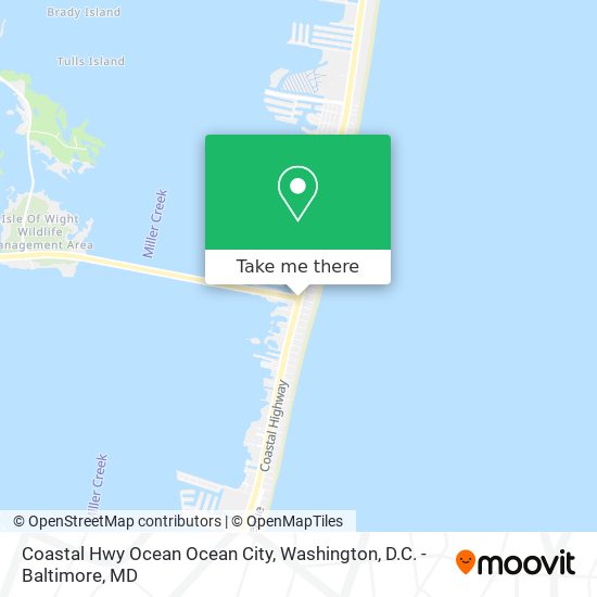 Coastal Hwy Ocean Ocean City map