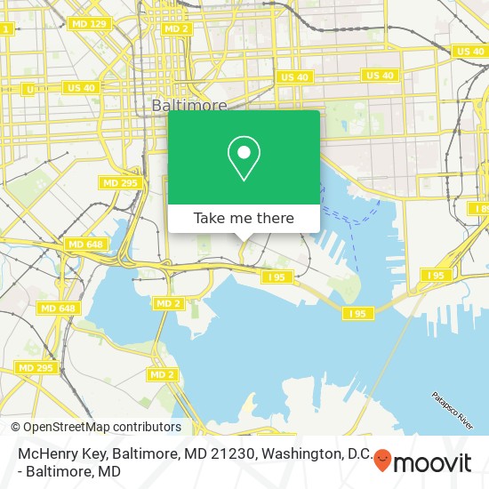 Mapa de McHenry Key, Baltimore, MD 21230