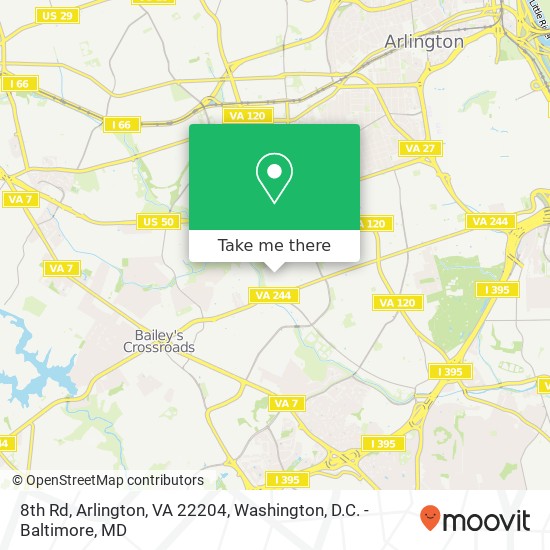 8th Rd, Arlington, VA 22204 map
