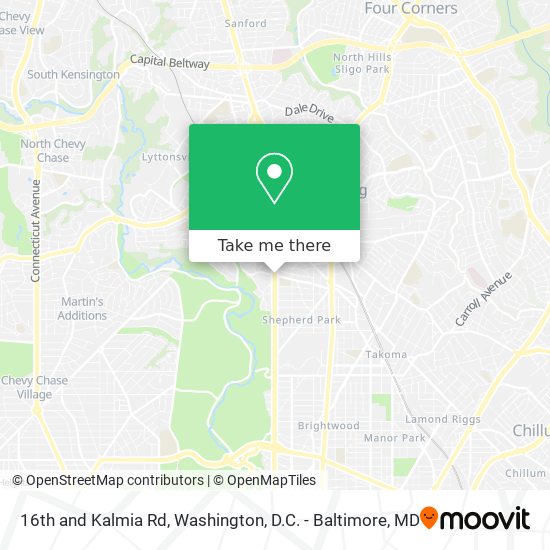 Mapa de 16th and Kalmia Rd