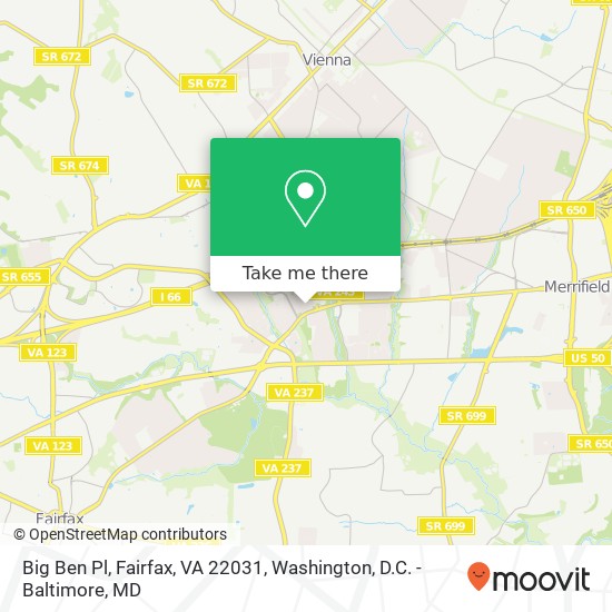 Big Ben Pl, Fairfax, VA 22031 map