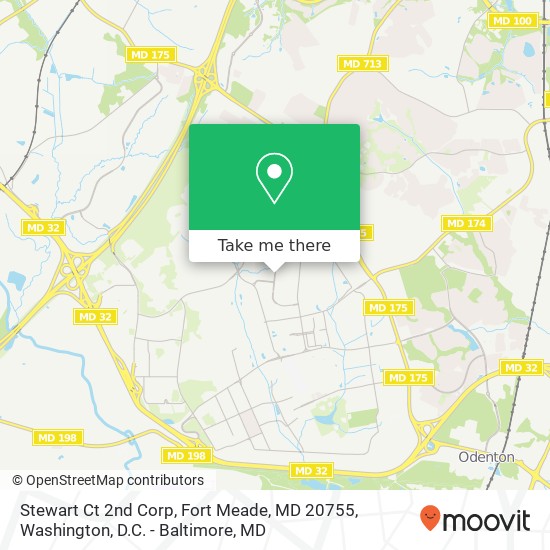 Mapa de Stewart Ct 2nd Corp, Fort Meade, MD 20755