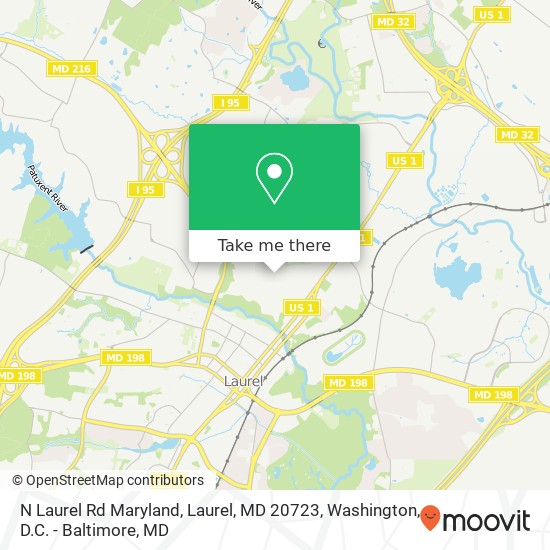 N Laurel Rd Maryland, Laurel, MD 20723 map