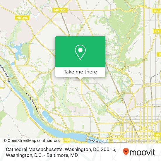 Cathedral Massachusetts, Washington, DC 20016 map