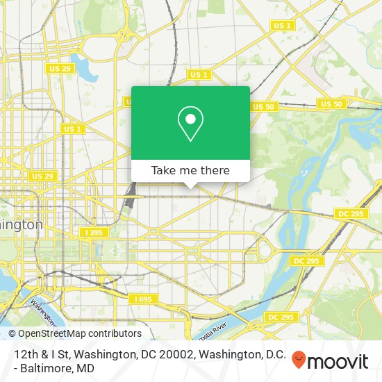 12th & I St, Washington, DC 20002 map