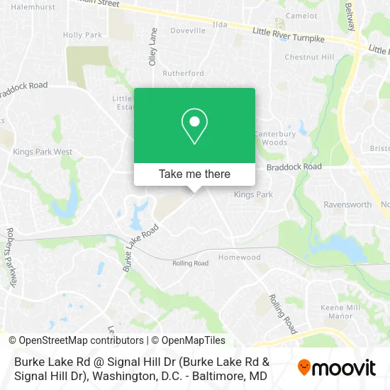 Mapa de Burke Lake Rd @ Signal Hill Dr