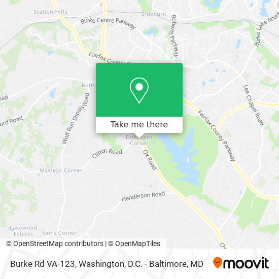 Burke Rd VA-123 map