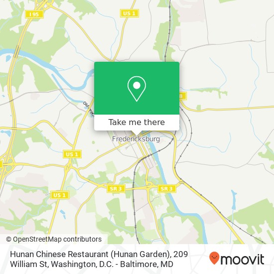 Mapa de Hunan Chinese Restaurant (Hunan Garden), 209 William St