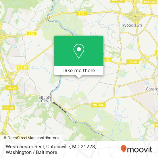 Mapa de Westchester Rest, Catonsville, MD 21228