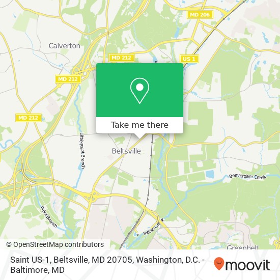 Saint US-1, Beltsville, MD 20705 map