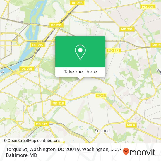 Mapa de Torque St, Washington, DC 20019