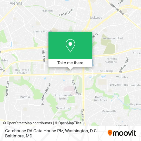 Mapa de Gatehouse Rd Gate House Plz