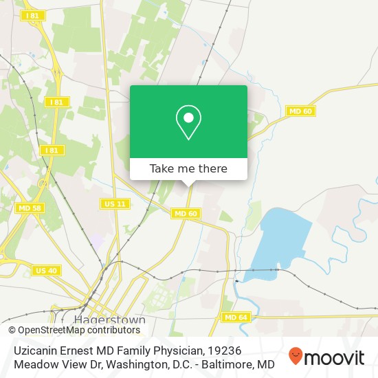 Mapa de Uzicanin Ernest MD Family Physician, 19236 Meadow View Dr