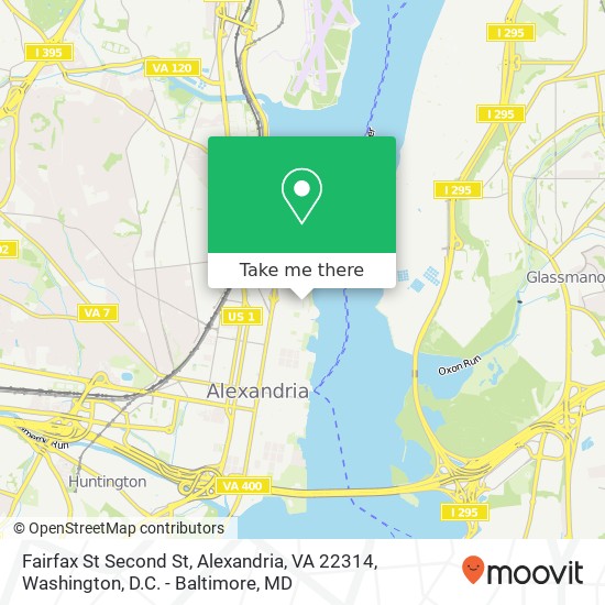 Fairfax St Second St, Alexandria, VA 22314 map