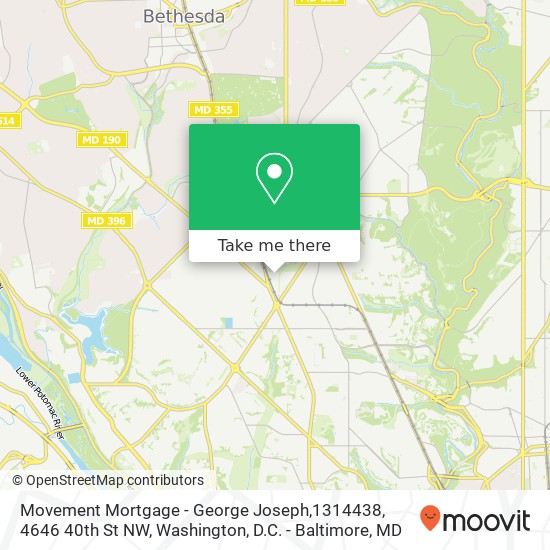 Movement Mortgage - George Joseph,1314438, 4646 40th St NW map