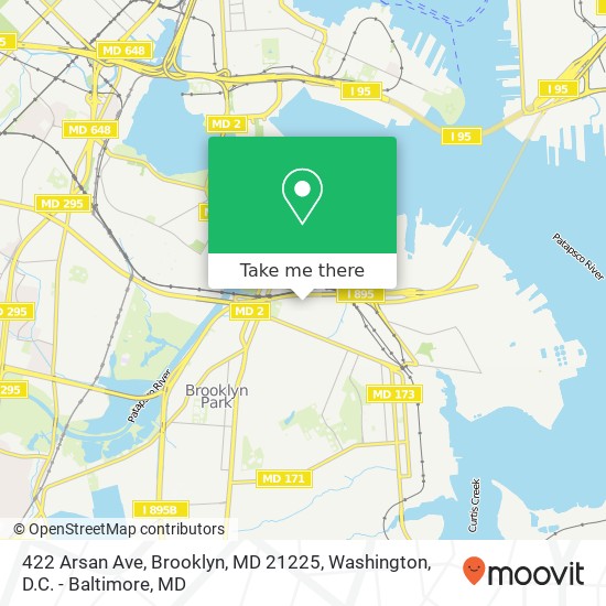 422 Arsan Ave, Brooklyn, MD 21225 map