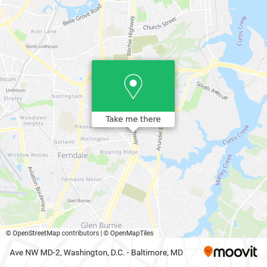 Mapa de Ave NW MD-2