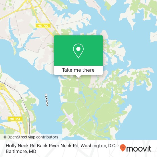 Holly Neck Rd Back River Neck Rd, Essex, MD 21221 map