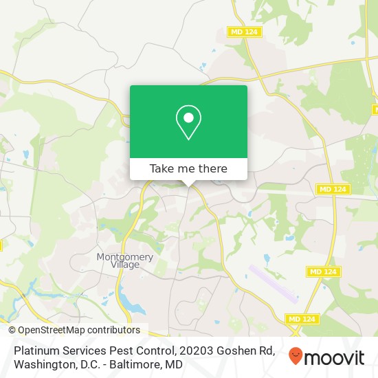 Platinum Services Pest Control, 20203 Goshen Rd map