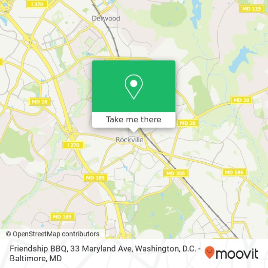 Mapa de Friendship BBQ, 33 Maryland Ave