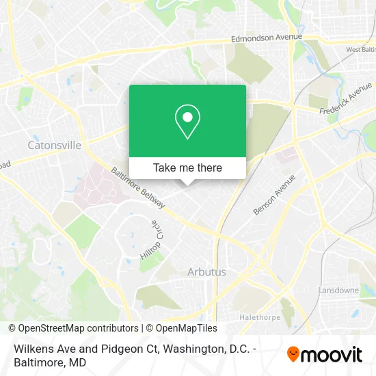 Mapa de Wilkens Ave and Pidgeon Ct