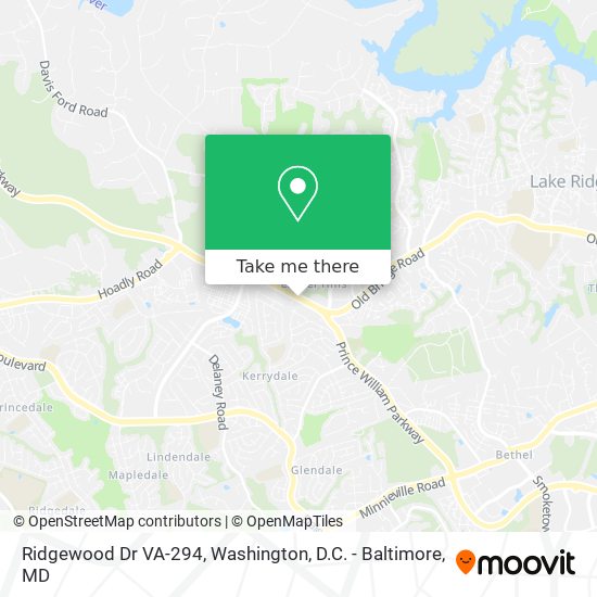 Ridgewood Dr VA-294 map