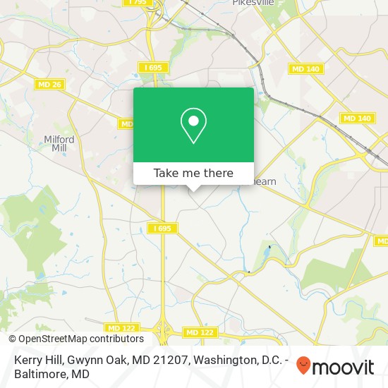 Kerry Hill, Gwynn Oak, MD 21207 map