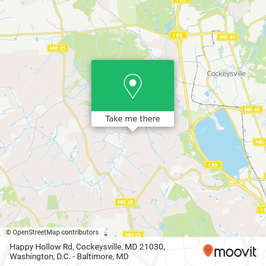 Happy Hollow Rd, Cockeysville, MD 21030 map