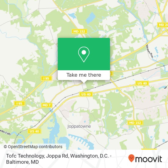 Mapa de Tofc Technology, Joppa Rd