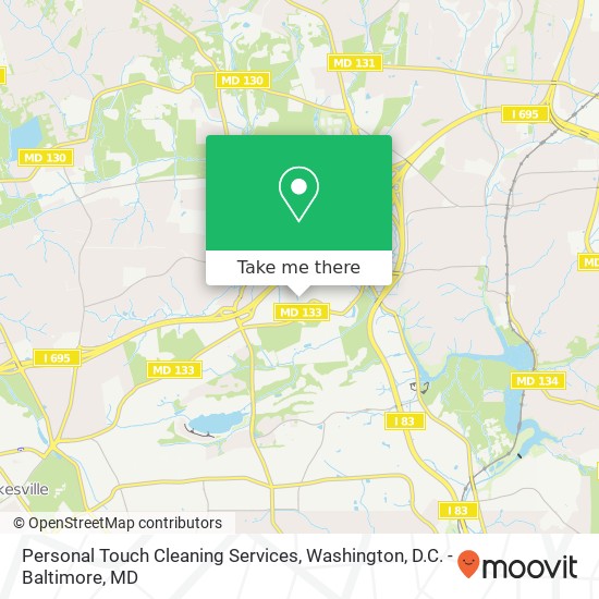 Personal Touch Cleaning Services map