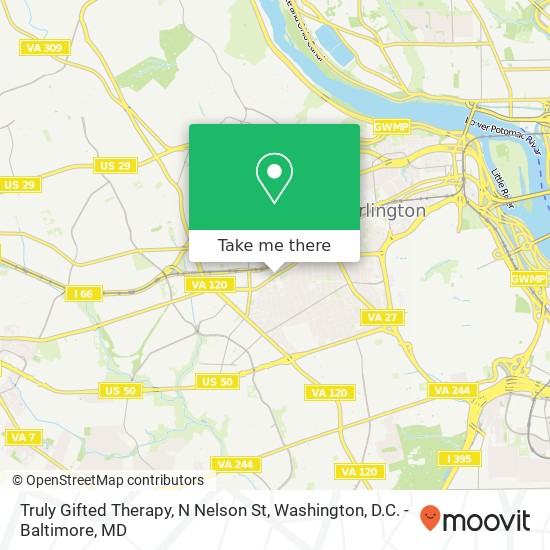 Truly Gifted Therapy, N Nelson St map