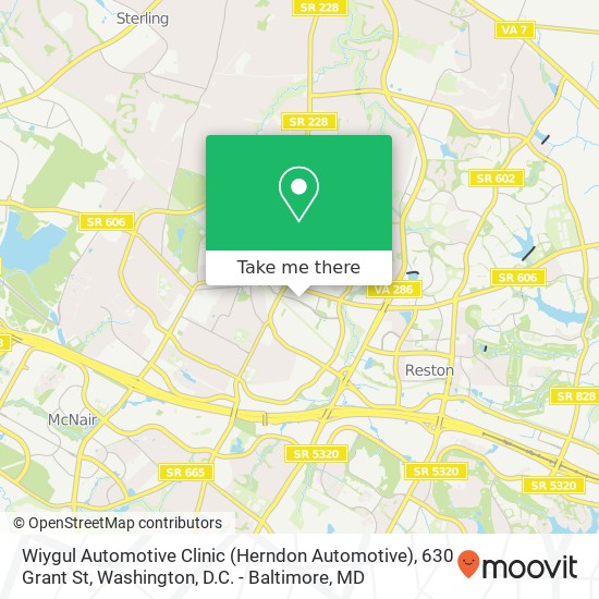 Mapa de Wiygul Automotive Clinic (Herndon Automotive), 630 Grant St