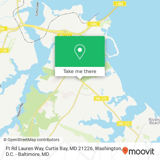 Mapa de Ft Rd Lauren Way, Curtis Bay, MD 21226