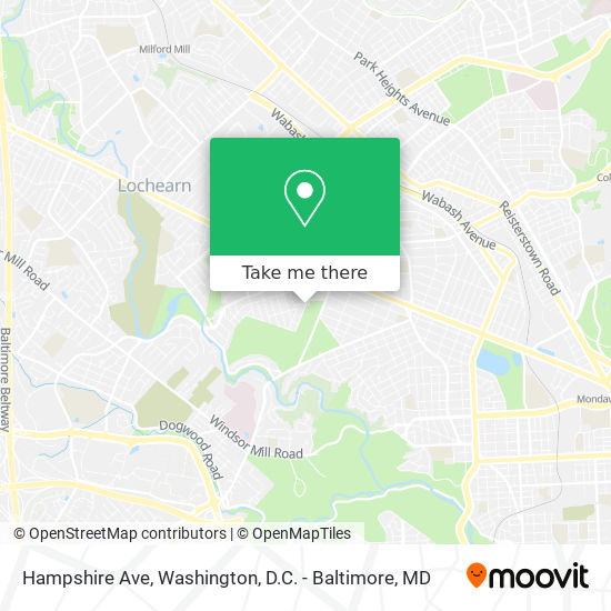 Mapa de Hampshire Ave