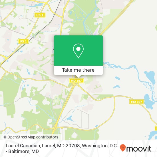 Mapa de Laurel Canadian, Laurel, MD 20708