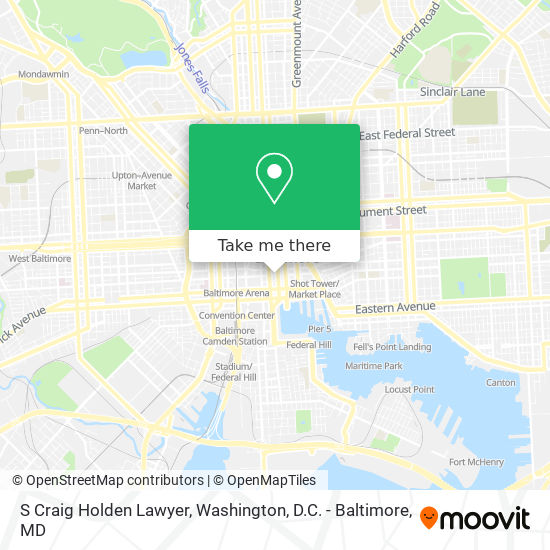 S Craig Holden Lawyer map