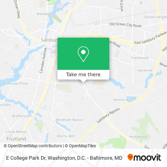 E College Park Dr map